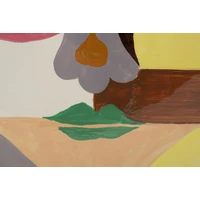 Kép 7/9 - Piccassy kerek váza fedővel színes 28x9x33 cm 3