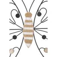 Kép 2/6 - Pillangó fali dekoráció barna/fekete 39,5x1,5x33,5 cm 1
