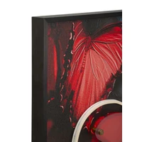 Kép 6/10 - Pillangó falikép LED fénnyel vászonra nyomtattva kerettel 60X3,5X90 cm  1
