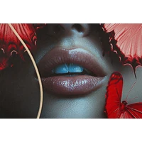 Kép 9/10 - Pillangó falikép LED fénnyel vászonra nyomtattva kerettel 60X3,5X90 cm  4