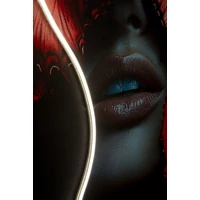 Kép 2/10 - Pillangó falikép LED fénnyel vászonra nyomtattva kerettel 60X3,5X90 cm  6