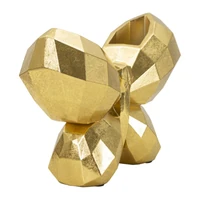 Kép 2/6 - Pillangó váza arany 22,5x8x15 cm 1