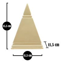 Kép 4/7 - Piramis arany 11,5x11,5x15,5 cm 6