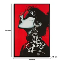 Kép 4/9 - Psyco falikép LED fénnyel vászonra nyomtattva kerettel -B- 60X3,5X90 cm 8