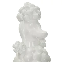 Kép 5/8 - Pudli kutyafigura fehér 20x26x61 cm 2