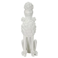 Kép 6/8 - Pudli kutyafigura fehér 20x26x61 cm 3