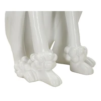 Kép 8/8 - Pudli kutyafigura fehér 20x26x61 cm 5