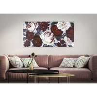 Kép 5/6 - Pünkösdi rózsás festmény fehér/piros/zöld 120x3,7x60 cm 4