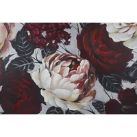 Kép 3/6 - Pünkösdi rózsás festmény fehér/piros/zöld 150x3,8x76 cm 2