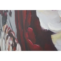 Kép 4/6 - Pünkösdi rózsás festmény fehér/piros/zöld 150x3,8x76 cm 3