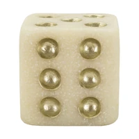 Kép 3/7 - Quartz dobókocka fehér/arany 8x8x8 cm 1
