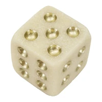 Kép 4/7 - Quartz dobókocka fehér/arany 8x8x8 cm 2
