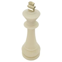 Kép 2/7 - Quartz sakk király figura fehér/arany ø 13x41 cm
