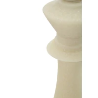 Kép 5/7 - Quartz sakk király figura fehér/arany ø 13x41 cm