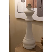 Kép 6/7 - Quartz sakk király figura fehér/arany ø 13x41 cm