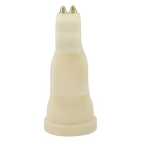 Kép 2/8 - Quartz sakk ló figura fehér/arany 14x13x31 cm 1