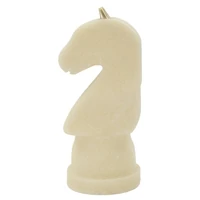 Kép 3/8 - Quartz sakk ló figura fehér/arany 14x13x31 cm 2