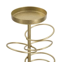 Kép 2/6 - Rings gyertyatartó gyűrükkel arany/fehér 14x13x50,5 cm 1