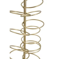 Kép 4/6 - Rings gyertyatartó gyűrükkel arany/fehér 14x13x50,5 cm 3