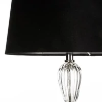 Kép 2/3 - Robi asztali lámpa Fekete 25x35x82 cm 1
