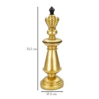 Kép 6/6 - Sakk király figura arany/fekete ø 11x32,5 cm