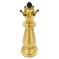 Kép 2/6 - Sakk királynő figura arany/fekete ø 12,5x38,5 cm