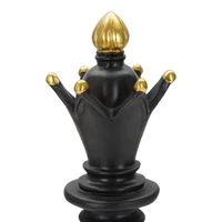 Kép 3/6 - Sakk királynő figura fekete/arany ø 12,5x38,5 cm