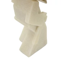 Kép 8/8 - Samurai toku figura b quarzból fehér/arany 14x9x24.5 cm 5