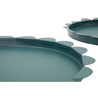 Kép 4/6 - Saturn kerek tál 2db-os szett kékeszöld Ø 33X2-27,5X2 cm 3