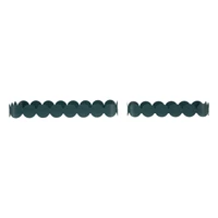 Kép 2/7 - Saturn ovális tál 2db-os szett kékeszöld 40X16,5X4,5-29X12X4,5 cm 1