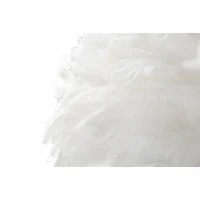 Kép 4/7 - Slim állólámpa tollakkal arany/fehér ø 50x165 cm