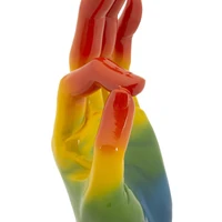 Kép 10/10 - Szivárvány kéz ok többszínű 16x10,5x36 cm 5