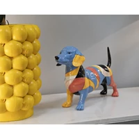 Kép 4/8 - Tacskó figura többszínű 32,5x9,7x20,5 cm 6