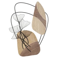 Kép 1/6 - Tali fali dekoráció barna/fekete 70x3x100 cm
