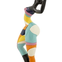 Kép 4/7 - Táncoló lány figura többszínű 12,5x10x38 cm 2