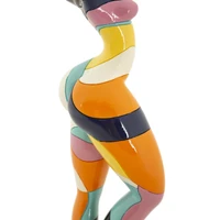 Kép 6/7 - Táncoló lány figura többszínű 12,5x10x38 cm 4
