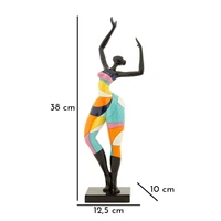 Kép 2/7 - Táncoló lány figura többszínű 12,5x10x38 cm 6