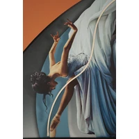 Kép 8/10 - Táncoló nő falikép LED fénnyel vászonra nyomtattva kerettel 60X3,5X90 cm 3