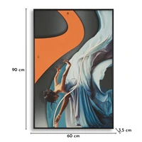 Kép 6/10 - Táncoló nő falikép LED fénnyel vászonra nyomtattva kerettel 60X3,5X90 cm 9