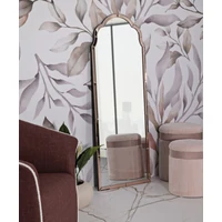 Kép 3/8 - Tangeri fali tükör üveg szegéllyel rózsaszín 55x2x150 (tükör mérete 49x144 ) cm 6