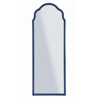 Kép 1/7 - Tangeri kék fali tükör üveg szegéllyel kék 55x2x150 (tükör mérete 49x144 ) cm