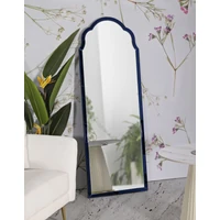 Kép 7/7 - Tangeri kék fali tükör üveg szegéllyel kék 55x2x150 (tükör mérete 49x144 ) cm 5