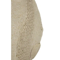Kép 6/7 - Tengeri hal figura homokkő textúra bézsszín -a- 25,3X8,6X24,5 cm 4