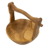 Kép 2/9 - Timbo tál tölgyfából barna 32x25x27 cm 1