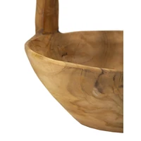 Kép 4/9 - Timbo tál tölgyfából barna 32x25x27 cm 3