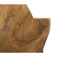 Kép 7/11 - Tölgyfa csillagszobor barna 28x12x42 cm 3