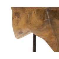 Kép 11/11 - Tölgyfa csillagszobor barna 28x12x42 cm 5
