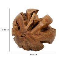 Kép 10/10 - Tölgyfából gömb barna ø 50 cm