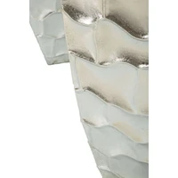 Kép 6/9 - Tris váza fémből 3 db-os szett ezüst ø 38,1x90,8-30,5x75,6-24,8x62,2 cm