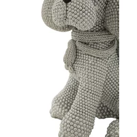 Kép 4/6 - Uszkár csillogó figura ezüst 14,5x10x19 cm 3